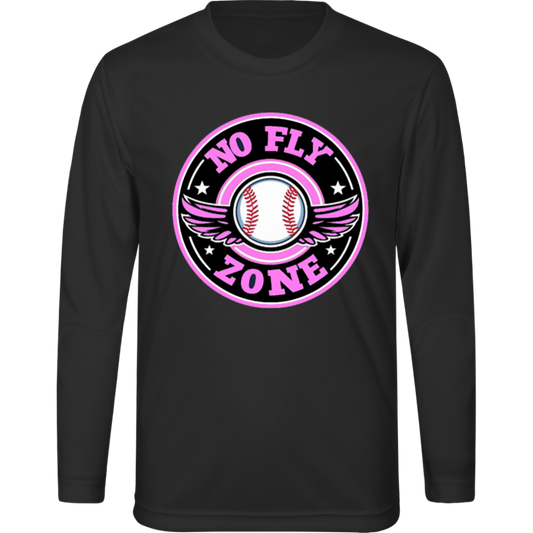 NFZ Baseball Youth Moisture Wicking, UV 40+ LS Tee