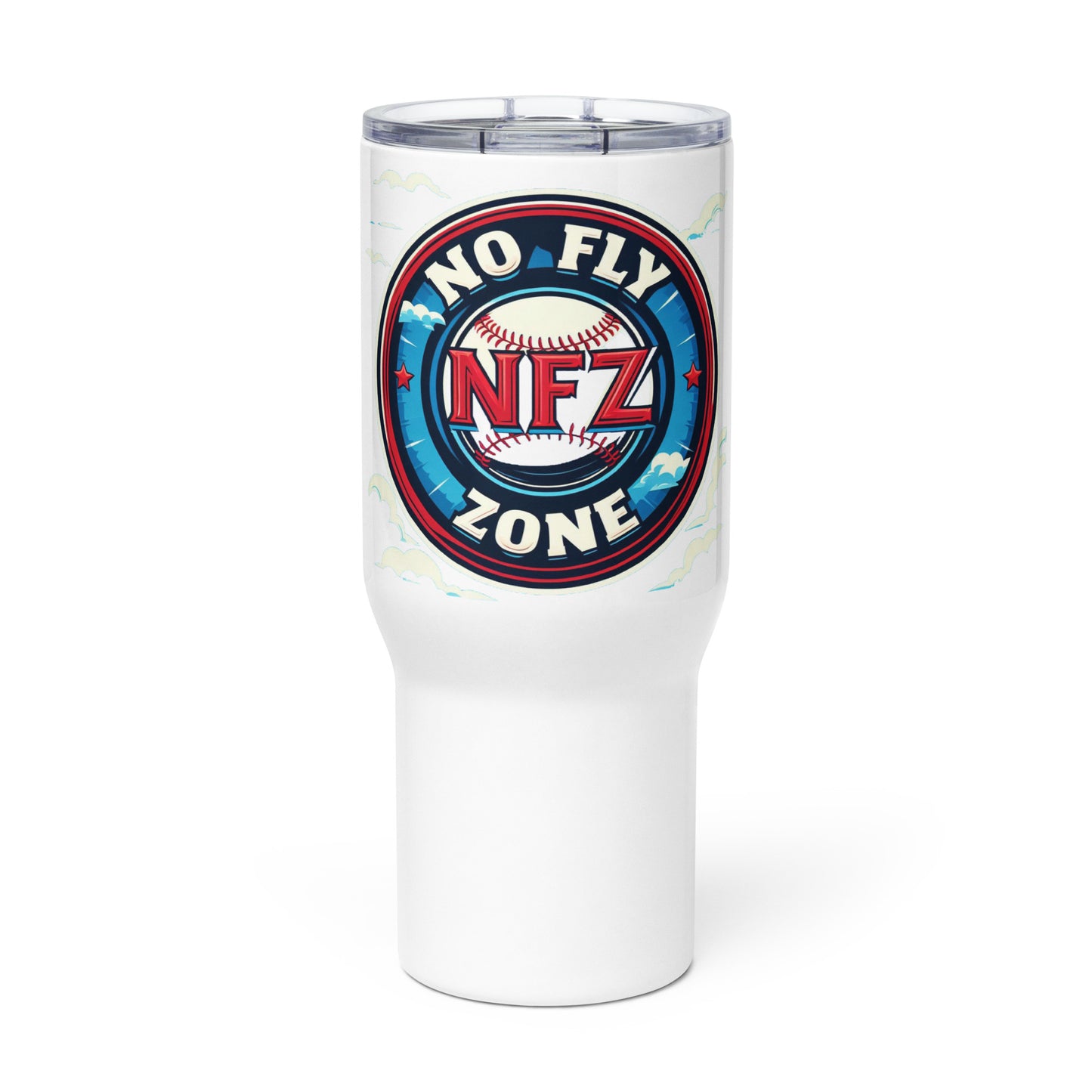 NFZ Baseball - 25oz Stainless Steel Travel Mug with Handle